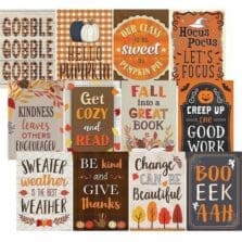 Posters, f/Classroom, Fall, 11"x15-3/4", 12/PK