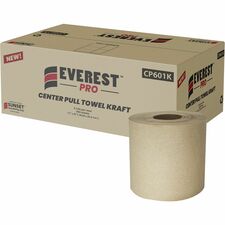 Paper Towels, Center Pull, 2-Ply, 600 Sht/RL, 6RL/CT, NL