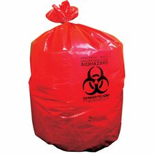 Can Liner, InfectiousWaste, LLDPE, 33G, 33"x39", 1.3mil, 150/CT, RD