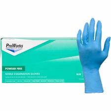 Exam Gloves, ExtendedCuff, Nitrile, 8 mil, XL, 100/BX, 10BX/CT, BE