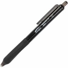Pens, Gel, Silent Retractable, Quick Dry, 0.5mm, 12/BX, BK
