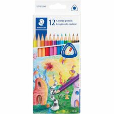 Colored Pencils, No. 2/HB Lead, Break Resistant, 12/PK, AST