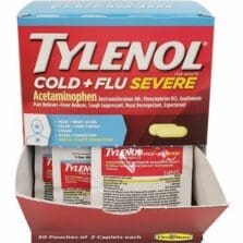 Medicine, Tylenol, Cold/Flu, Severe, 2 Caplets/Packet, 30Pckt/BX