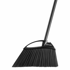Broom, Angled Sweep, Ultra-wide, Outdoor, Black/Gray