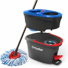 Bucket System, w/RinseClean Bucket/Spin Mop/Handle, GY/RD/BE