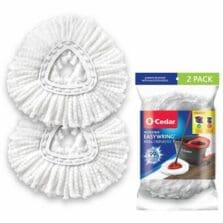 Mop Refill,Spin Mop, Microfiber, Washable, 2/PK, White