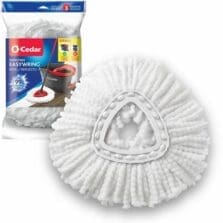 Mop Refill,Spin Mop, Microfiber, Washable, White