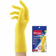 Gloves, Household Cleaning, Antimicrobial, XLarge, 2/PR, Yellow