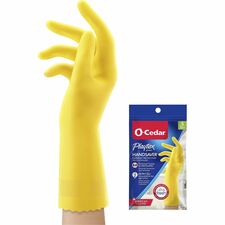 Gloves, Household Cleaning, Antimicrobial, Small, 2/PR, Yellow