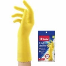 Gloves, Household Cleaning, Antimicrobial, Medium, 2/PR, Yellow