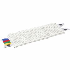 Mop Pad, Microfiber, Color-Coded Tags, 14"L