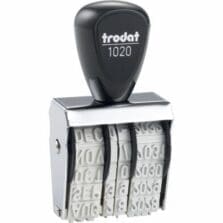 Date Stamp, Rubber, Size 2, 4-Band, Month/Day/Year, Multi
