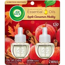 Scented Oil Refill, Apple Cinnamon, .67oz, 2/PK, CR