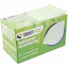 Mop Pads, Wet/Dry, Woven Microfiber, 5"x18", 30/BXWE/GN
