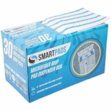 Mop Pads, Wet/Dry, Woven Microfiber, 5"x18", 30/BX, WE/BE