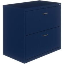 Lateral File, w/Arc Pull, 2-Drawer, 30"x17-5/8"x27-3/4", Navy