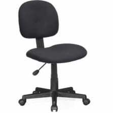 Multi-Task Chair, Adjustable, 23"x24-3/4"x32-3/4" to37", BK