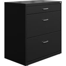 Lateral File, w/Arc Pull, FFP, 30"x17-5/8"x31-3/4", Black