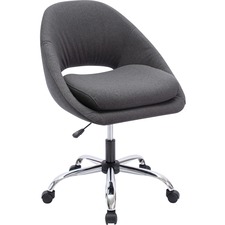 Lounge/Task Chair, Resimer, 25-1/2"x19-3/4"x33-1/2"-37-1/4", GY