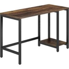 Deak, 2-Shelf, 47-1/4"x19-3/4"x29-1/2", Vintage Oak/Black