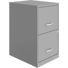 File Cabinet, F/F, 2-Drawer, Steel, 14-1/4"x18"x24-1/2", SR