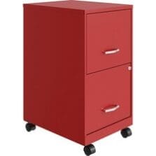 File Cabinet, F/F, Mobile, Steel, 14-1/4"x18"x26-1/2", RD