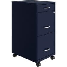 File Organizer, 3-Drawer, B/F/F, 14-1/4"x18"x29-1/2", Navy