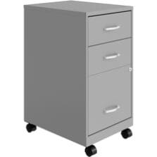 Pedestal File, B/B/F, Mobile, SOHO, 14-1/4"x18"x26-7/10", SR