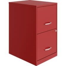 File Cabinet, F/F, 2-Drawer, Steel, 14-1/4"x18"x24-1/2", RD