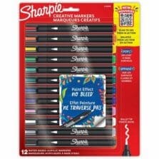 Creative Markers, Medium Bullet Tip, Assorted Colors, 12/Pack