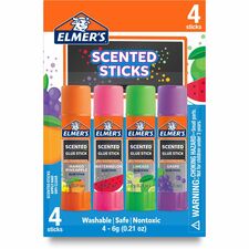 Glue Stick, Tropical Scented, 4 Scents, 4/PK, AST