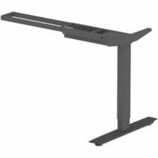 Base, Sit-Stand, 2-Tier Leg, 41.9"-51.6"Wx26.4"Dx26.6"-45"H, BK