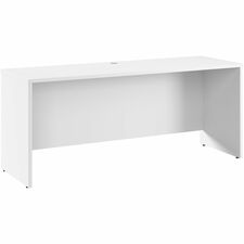 Credenza Desk, 71"x23.35"x29.8", Pure White