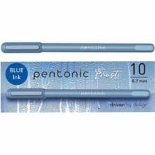 Pens, 0.7mm, Capped, Frosted Barrel, 10/BX, BE Ink/Barrel