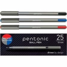 Pens, Ballpoint, Capped, 1.0mm, 25/BX, AST