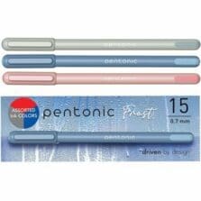 Pens, 0.7mm, Capped, Frosted Barrel, 10/BX, AST
