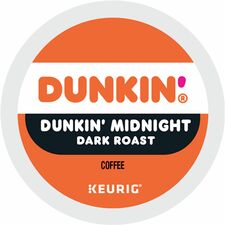 Coffee, Midnight, Dark Roast, K-Cup, 22/BX
