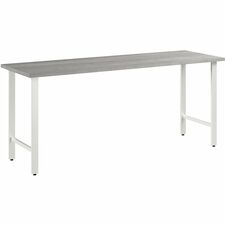 Computer Desk, 71"x23.34"x30", Platinum Gray