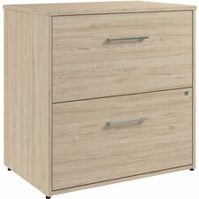 Lateral File, 2-Drawer, 29.65"x19.6"x30", Natural Elm