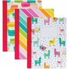 CompositionBooks, Ruled, 80GSM, 70Shts, 9.75"x7.5"", 3/PK, Rainbow