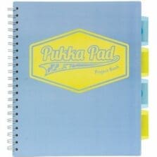 Notebook, 5Sub, 80GSM, Ruled, Dividers, 200Pgs, 8.5"x11", 3/PK, AST
