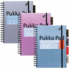 Notebook, 5Sub, TwinWire, Divider, EuroB5, 200Pg, 3/PK, BE/PK/SR/WE