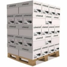 High-Bright Multipurpose Paper, 20 lb Bond Weight, 8.5 x 11, White, 500 Sheets/Ream, 10 Reams/Carton, 40 Cartons/Pallet