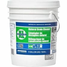 Drain Cleaner, Bio XL, f/Buildup&Back-Up, Microorganisms, Natural, 5 Gallons, White