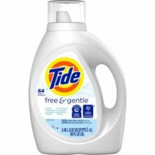 Laundry Detergent, Liquid, Tide Free&Gentle, 84 oz