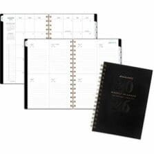 Planner, Weekly/Monthly, 12Mths, Jan-Dec, 5-1/2"x8-1/2", PgSz, BK