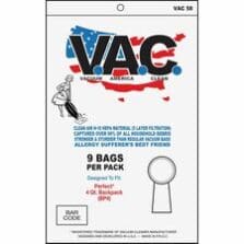 Vacuum Bags, f/Perfect 4-Qt Backpack, HEPA Filter, 9/PK, 5/BD, WE