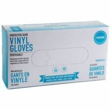 Gloves, Disposable, Vinyl, Medium, 100/BX, CL