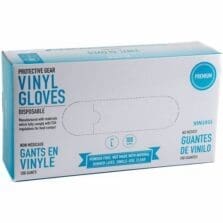 Gloves, Disposable, Vinyl, Large, 100/BX, CL