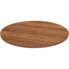 Tabletop,LLR61641 Base, Laminate, 36"Dia x 1"Thick, Walnut